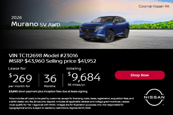 2026 Murano SV AWD