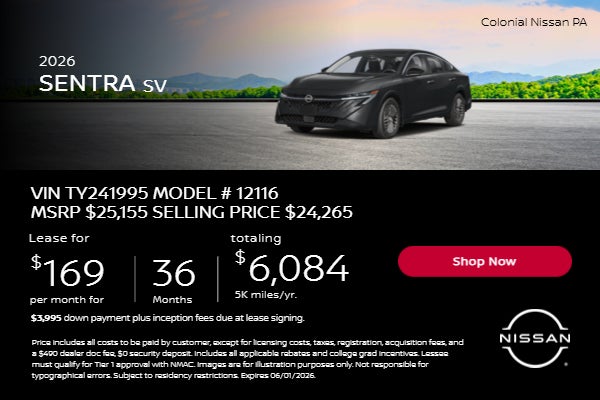 2026 SENTRA SV