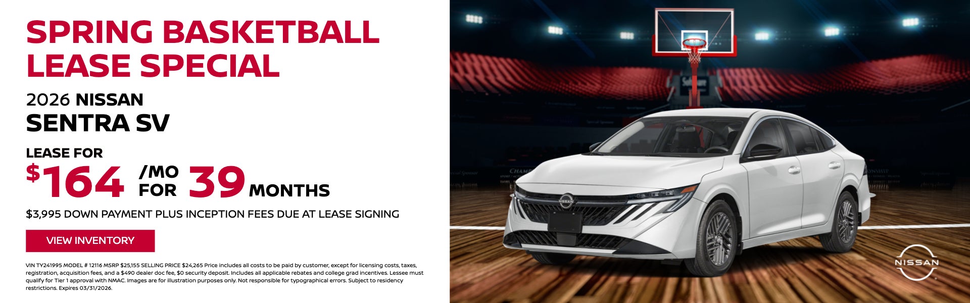 Spring Basketball Lease Special